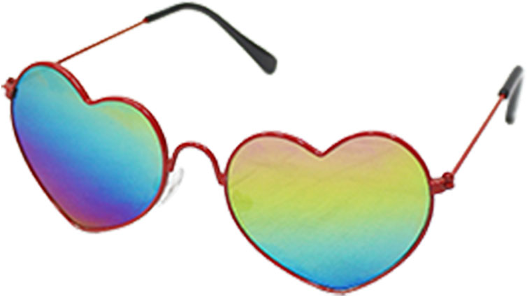D&C サングラス Mサイズ ハート レインボー