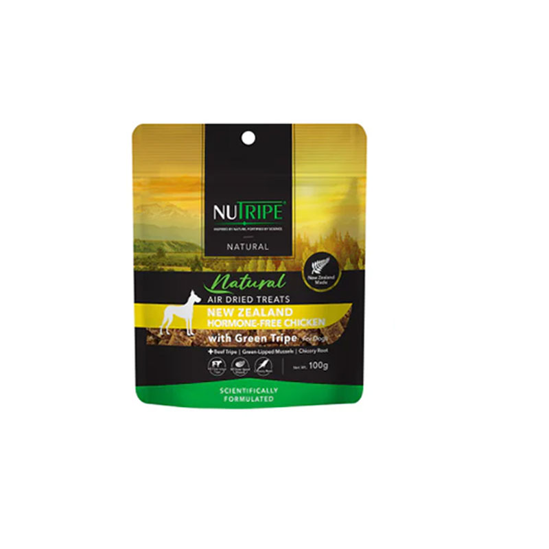 ニュートライプ ナチュラル エアードライ トリーツ チキンwithグリーントライプ100g