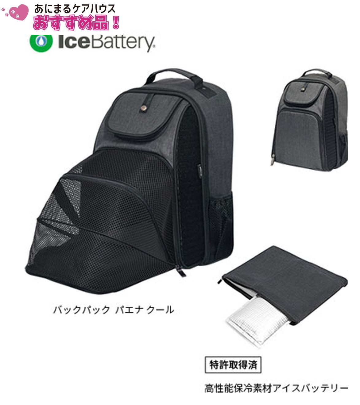 コムペット バックパック Paena クール ブラック